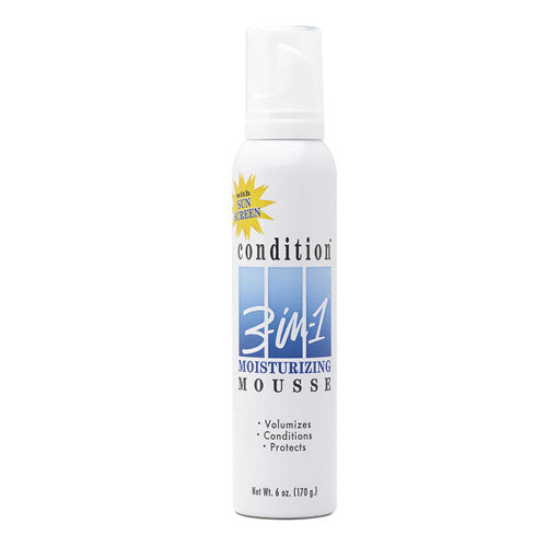 Condition 3 In 1 Moisturizing Mousse With Sun Screen, 6 Oz